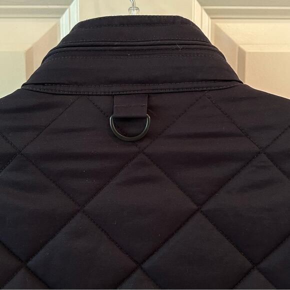 Black Brown 1928 Navy Quilted Field Barn Jacket Size Medium - Picture 9 of 10